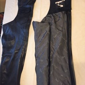 Unisex leather chaps